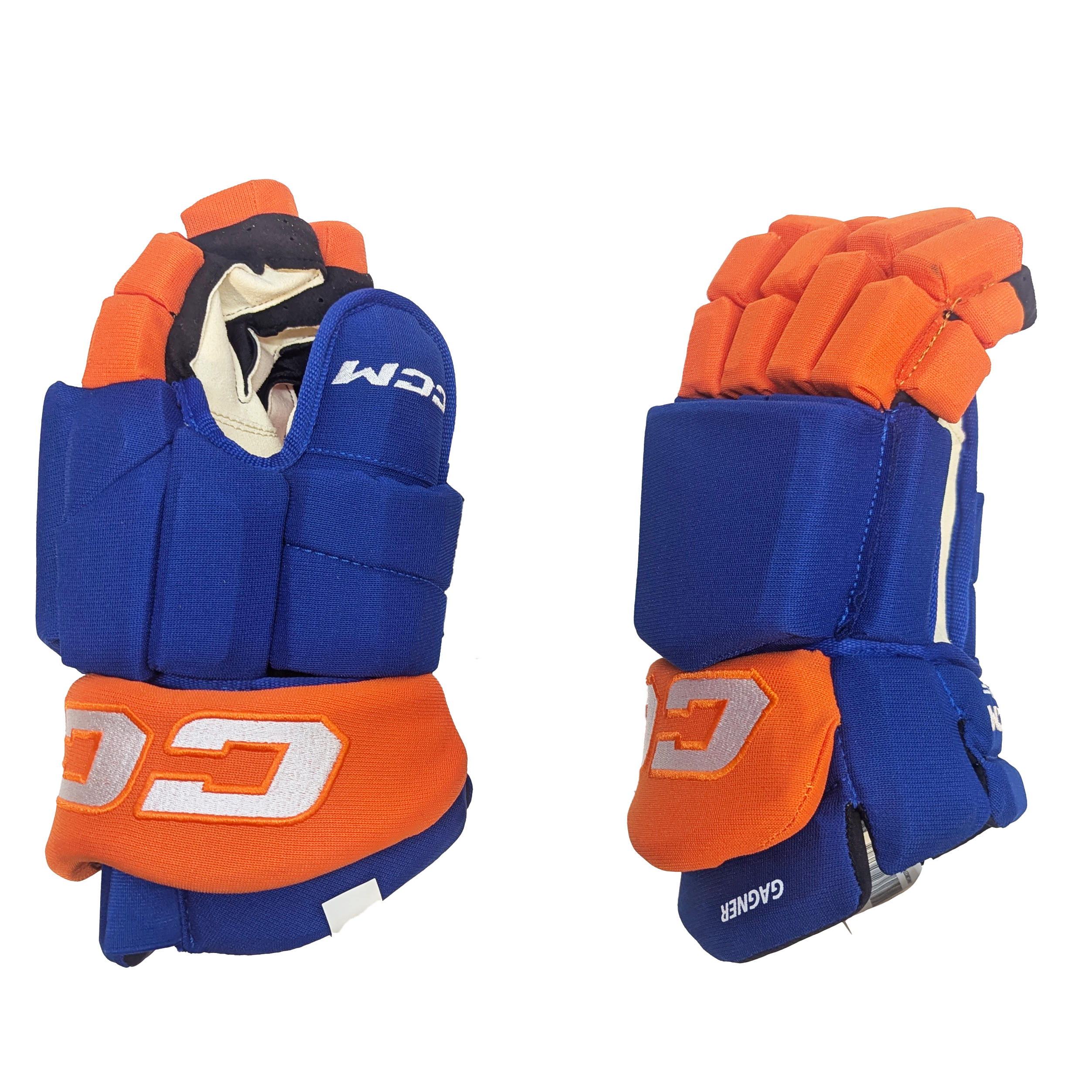 CCM HGTKPP - NHL Pro Stock Glove - Sam Gagner (Blue/Orange)
